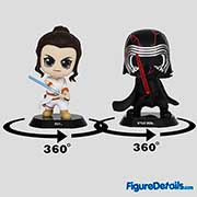Rey and Kylo Ren Cosbaby cosb688 - Star Wars - The Rise of Skywalker - Hot Toys
